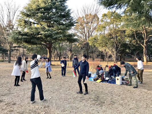 代々木公園ピザ回し練習会